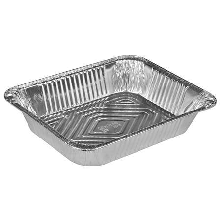 Abena Pans, Aluminum Tray, 12.7 L x 10.3 W x 2.52 D, 1/2 GN, 122 Oz Volume, PK100 5706